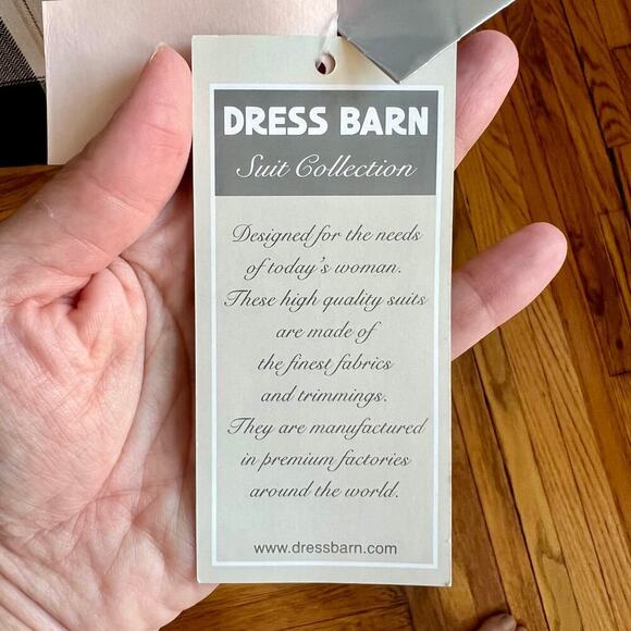 NWT Vintage 80s DressBarn Classic Plaid Double Breasted Suit Blazer Jacket 16 - Picture 7 of 11